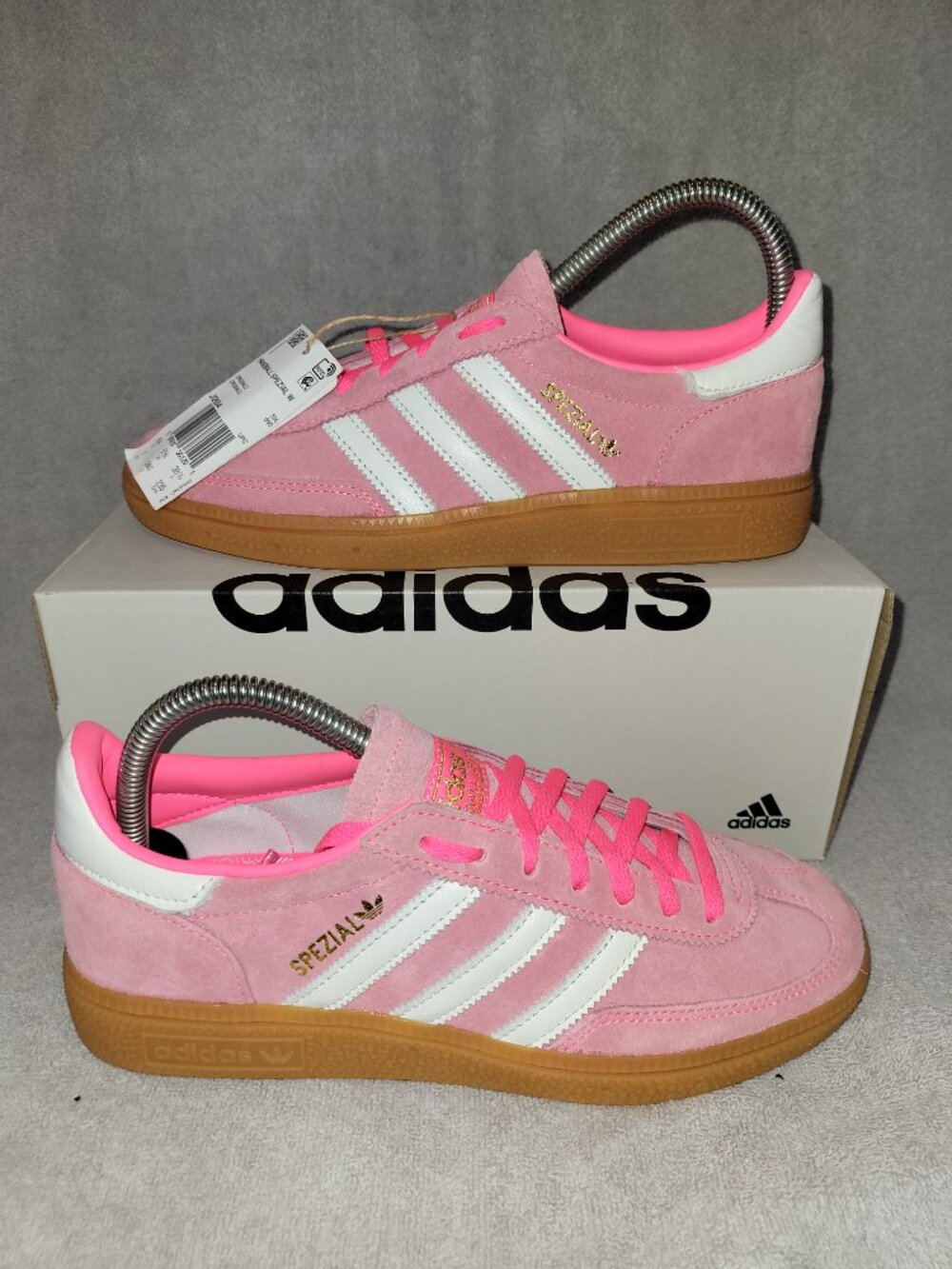 Brand New Adidas Handball Spezial Lucid Pink White Shoes JI2654 ♀️Women’s Size 7